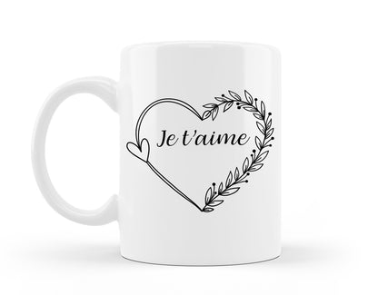 Tasse magique Je t'aime 11oz ou 15oz