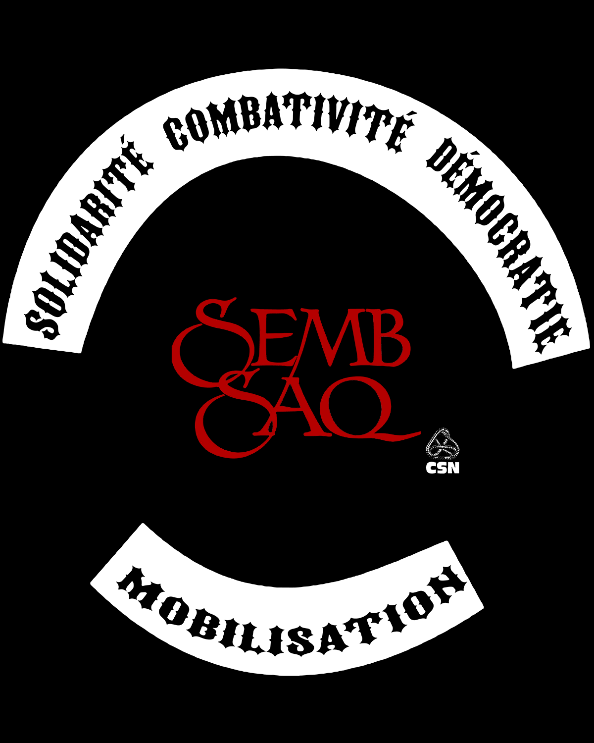 T-shirt Syndicat SAQ
