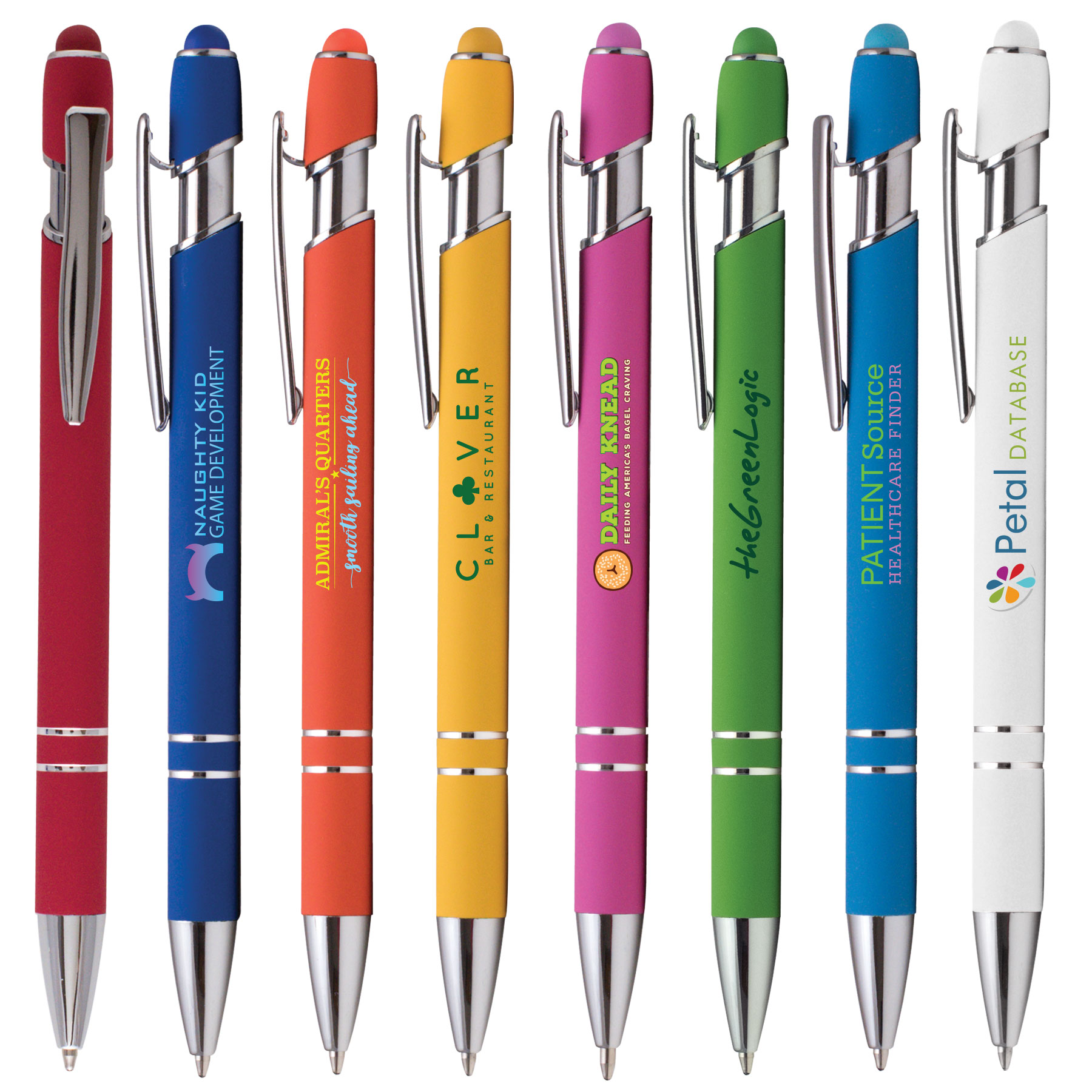 Stylo Ellipse Softy Brights avec stylet et finition douce en couleurs vives.