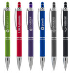 Stylo Phoenix Softy avec finition douce, grip texturé et accents chromés.